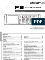 Zoom F8 Manual