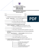 Department of Education: Summative Test 1 in English 5 Second Quarter