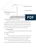 San Antonio and Bexar County Petition For TRO Against Gov. Abbott Over Local Control of COVID-19 Prevention Efforts