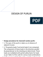 Design of Purlin