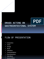 Drugs Acting On Gastrointestinal System