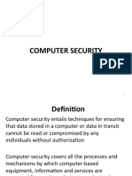 Lecture 1 - Introduction To Computer Security