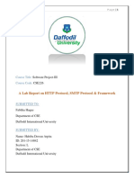 A Lab Report On HTTP Protocol, SMTP Protocol & Framework: Course Title: Course Code