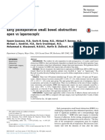 Early Postoperative Small Bowel Obstruction-The American Journal of Surgery 2015