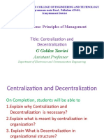 UNIT 3.2 Centralization and Decentralization