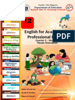 English For Academic and Professional Purposes: Department of Education