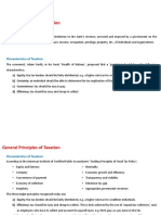 General Principles of Taxation