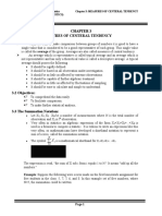 CHAPTER 3 Measure of Centeral Tendency