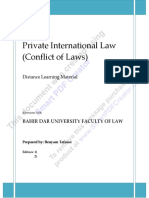 Benyam Private International Law