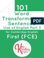 101 Word Transformation Sentences 1