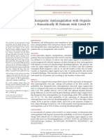 Therapeutic Anticoagulation With Heparin in Noncritically Ill Patients With Covid-19