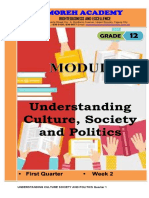 Understanding Culture Society and Politics Quarter 1