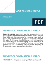 9 The Gift of Compassion Mercy 6-23-2021