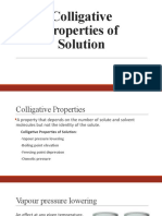 Colligative Properties of Solution 