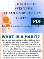 The Habits of Effective Leaders by Stephen Covey