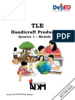Handicraft Production: Quarter 1 - Module 1