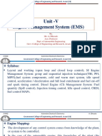 Unit - V Engine Management System (EMS)