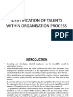 Identification of Talents Within Organisation Process