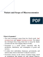 Nature and Scope of Macroeconomics