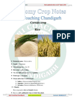 Agronomy Crop Notes (Sample)