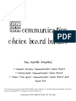 Communication Choice Board Bundle