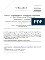 Cognitive Emotion Regulation Questionnaire - Development of A Short 18-Item Version (CERQ-short)