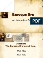 Baroque Era - Interactive Quiz
