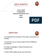 Oie751 Robotics: Faculty Name K.Manikandan Associate Professor /mech A.HOD. Mamce