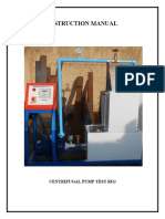 Instruction Manual: Centrifugal Pump Test Rig