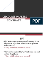 Contrast Discourse Markers Advanced