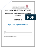 Physical Education: Philippine Traditional Games and Sports