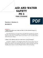 First Aid and Water Safety: Final Coverage