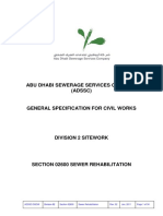 Abu Dhabi Sewerage Services Company (Adssc) : Adssc/Gscw Section 02600 Sewer Rehabilitation Rev: 02 Jan. 2011 Page 1 of 34