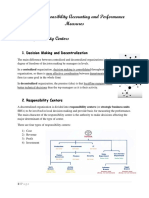 Unit 12 Responsibility Accounting and Performance Measures