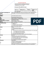 Detailed Lesson Plan (DLP) Format: Instructional Planning