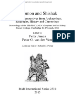 Solomon and Shishak: Peter James Peter G. Van Der Veen