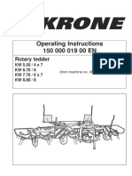 Operating Instructions 150 000 019 00 EN: Rotary Tedder