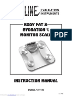 Body Fat & Hydration % Monitor Scale: Evaluation