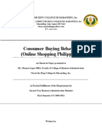 Consumer Buying Behavior (Online Shopping Philippines) : Maranding, Lala