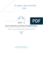 Unit - 2 Data Encapsulation & Inheritance: Rofel Bba & Bca College, Vapi