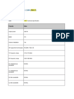 Flexi RF Module 3TX 2100 : Technical Specifications