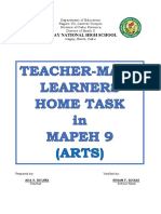 Teacher Made Home Task (Arts 9) PDF