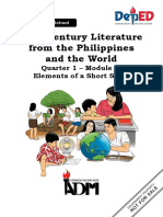 21st Century Literature From The Philippines and The World: Quarter 1 - Module 5: Elements of A Short Story