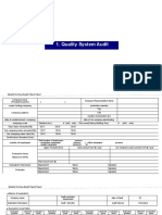 Quality System Audit Check Sheet (190722)