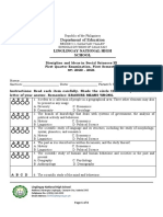 1st-Quarter - Summative Exam-Discipline and Ideas in Social Sciences 11 Quarter 1