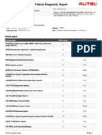 Maxisys Vehicle Diagnostic Report