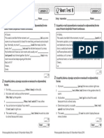 Brainy Kl6 Short Tests Unit 2 Lesson 2