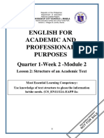 English For Academic and Professional Purposes: Quarter 1-Week 2 - Module 2