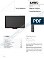 9619 Sanyo LCD-42XF6 Chassis UH4-L Televisor LCD Manual de Servicio