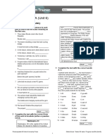 OET B1 Progress Test Unit 6 A + B